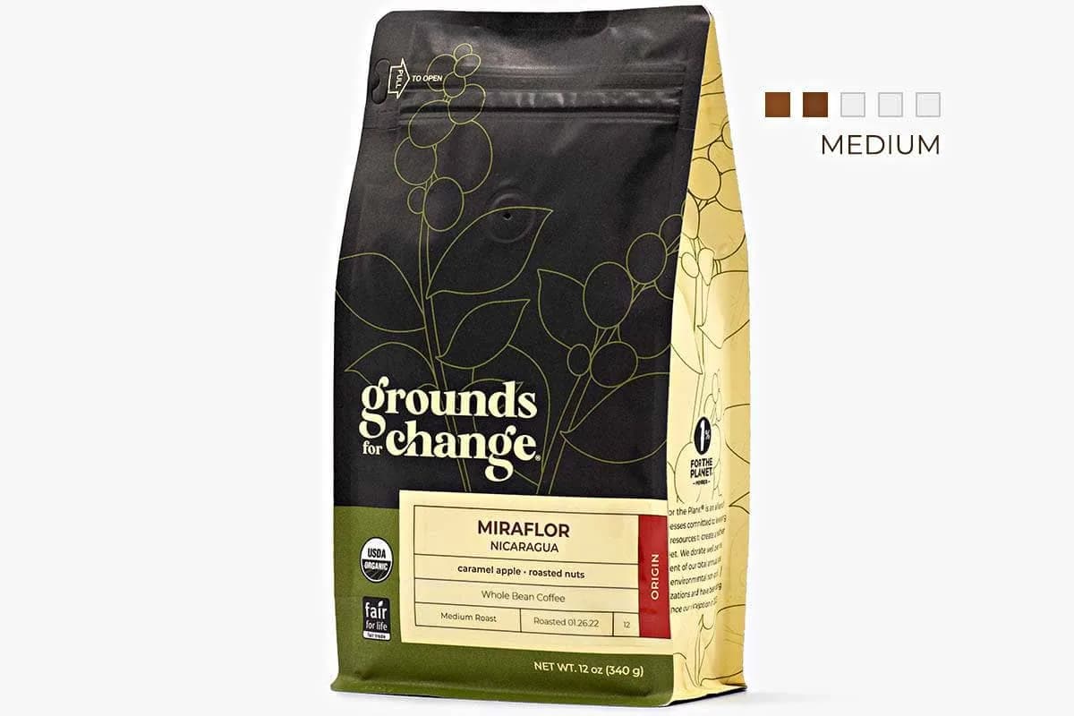 nicaragua "miraflor", nicaragua coffee from grounds for change coffee