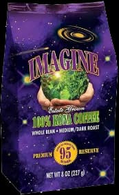 imagine - medium/dark - whole bean (annual), hawaii coffee from buddha's cup kona coffee and tea farm