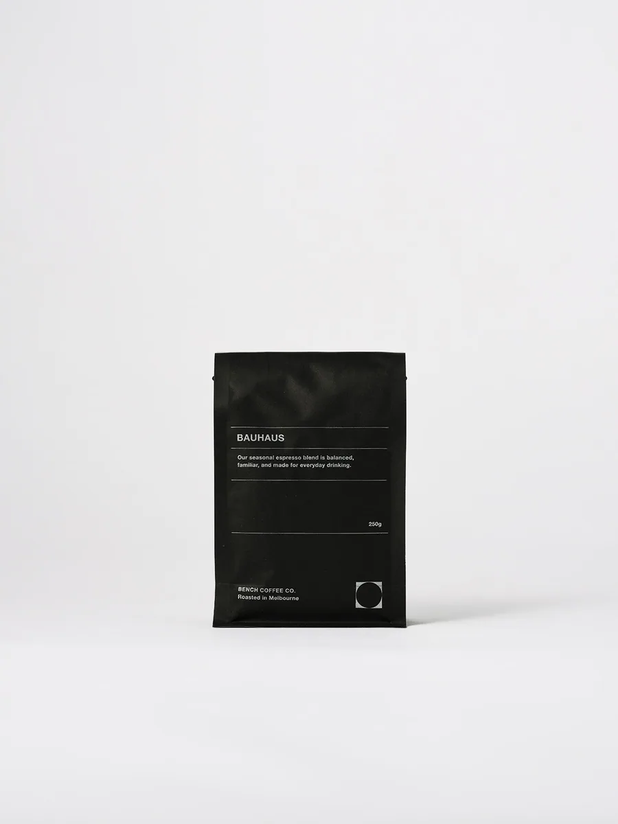 bauhaus, ethiopia + colombia coffee from bench coffee co. roastery