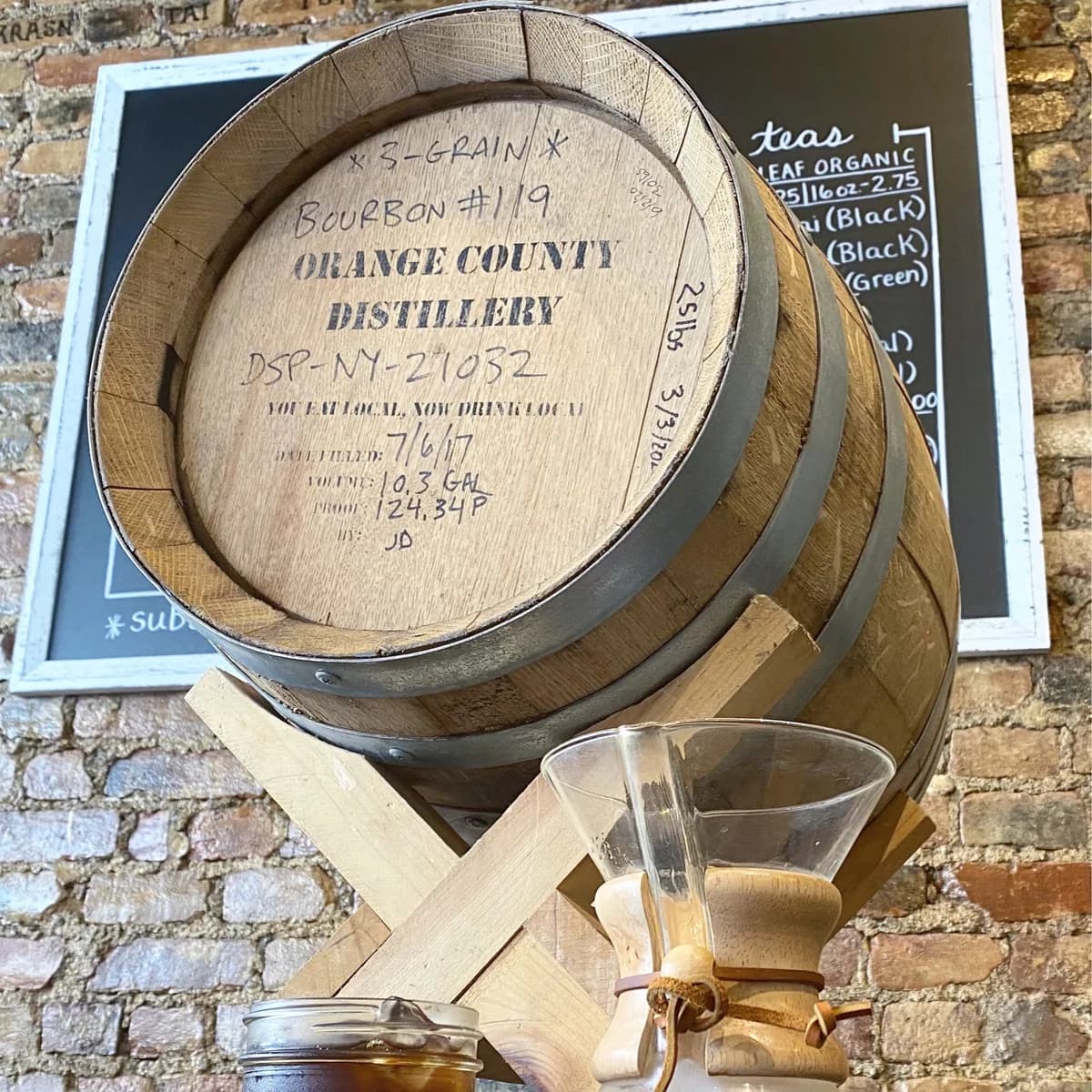 brazil bourbon barrel aged, brazil coffee from valkyrie coffee roasters