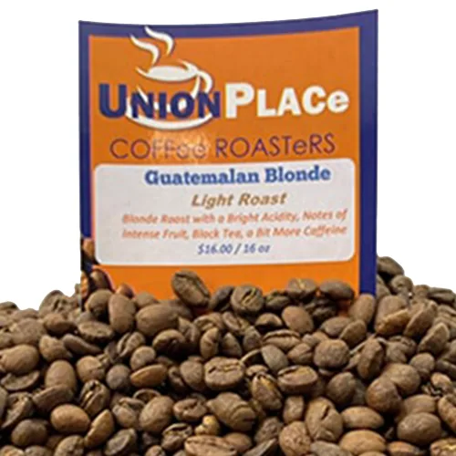 guatemalan blonde light roast, guatemala coffee from union place coffee roasters