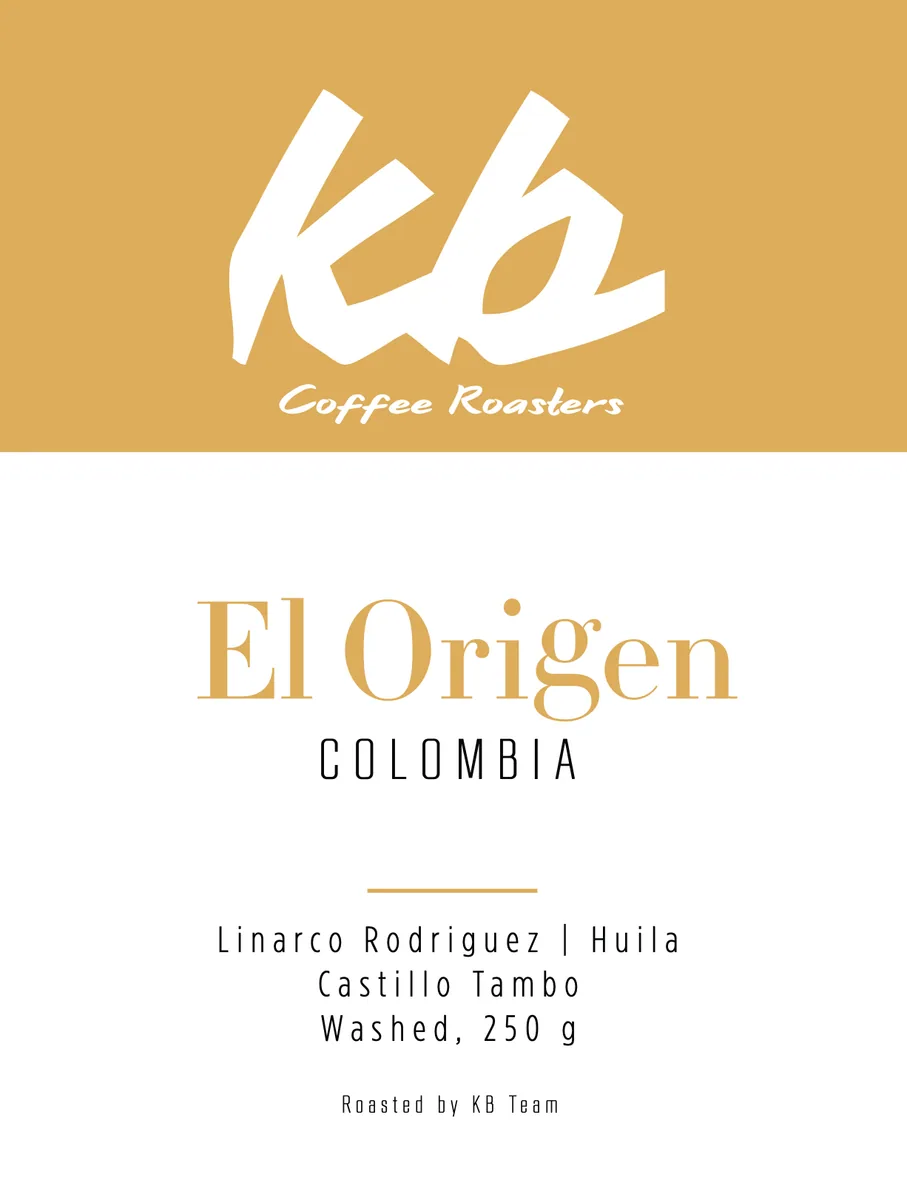 espresso - colombie - el origen, colombia coffee from kb coffee roasters