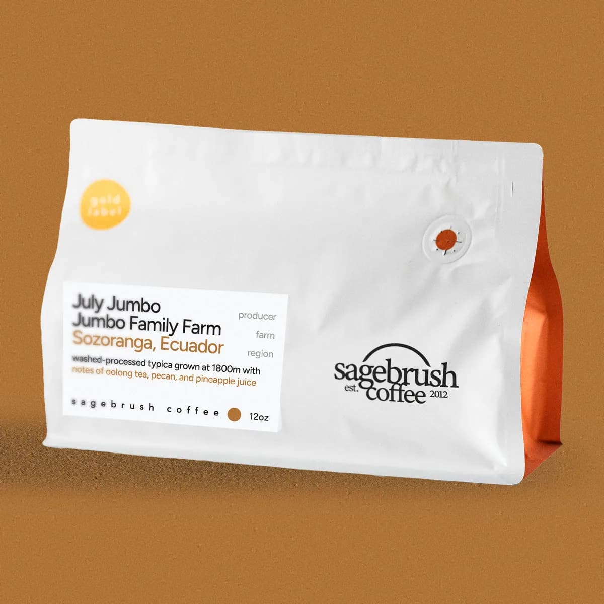 july jumbo • washed-processed typica, colombia coffee from sagebrush coffee shop & roastery
