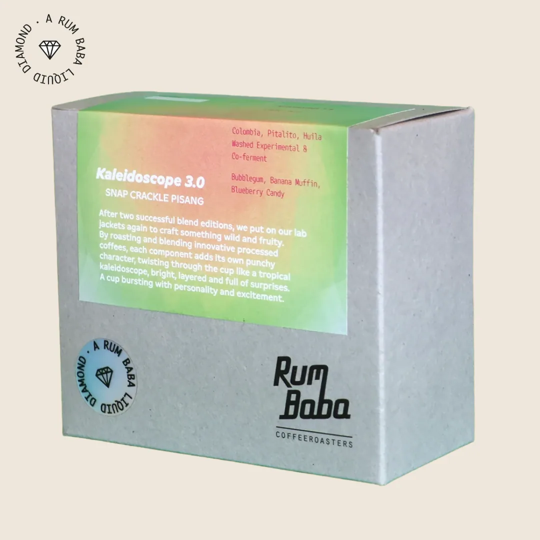 kaleidoscope 3.0, colombia coffee from rum baba coffeeroasters shop & brew-bar east