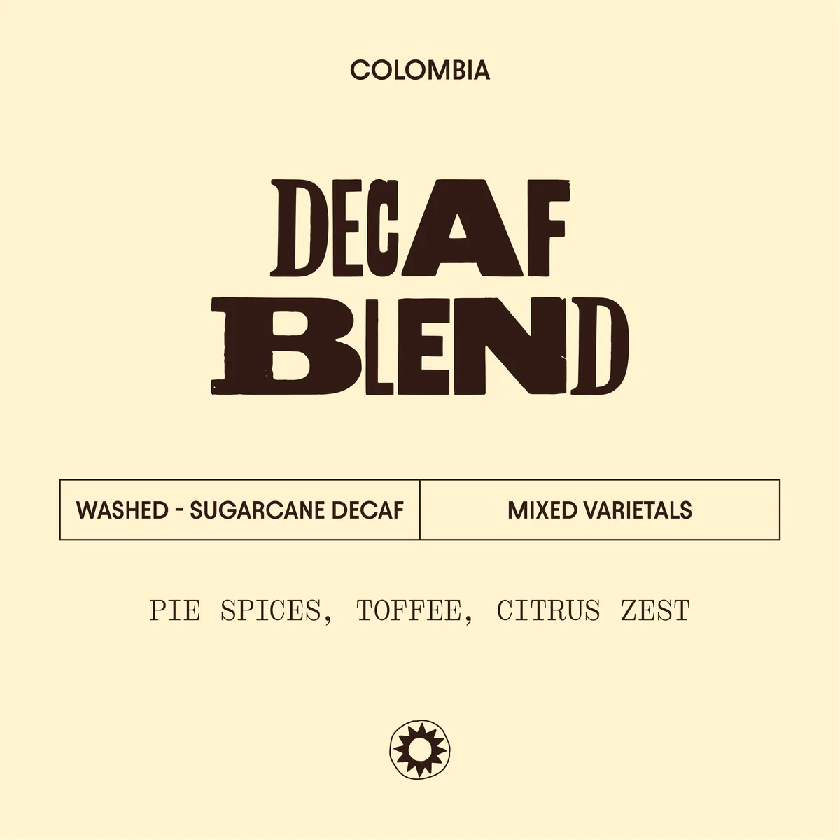 decaf blend, colombia coffee from bold bean coffee roasters - riverside