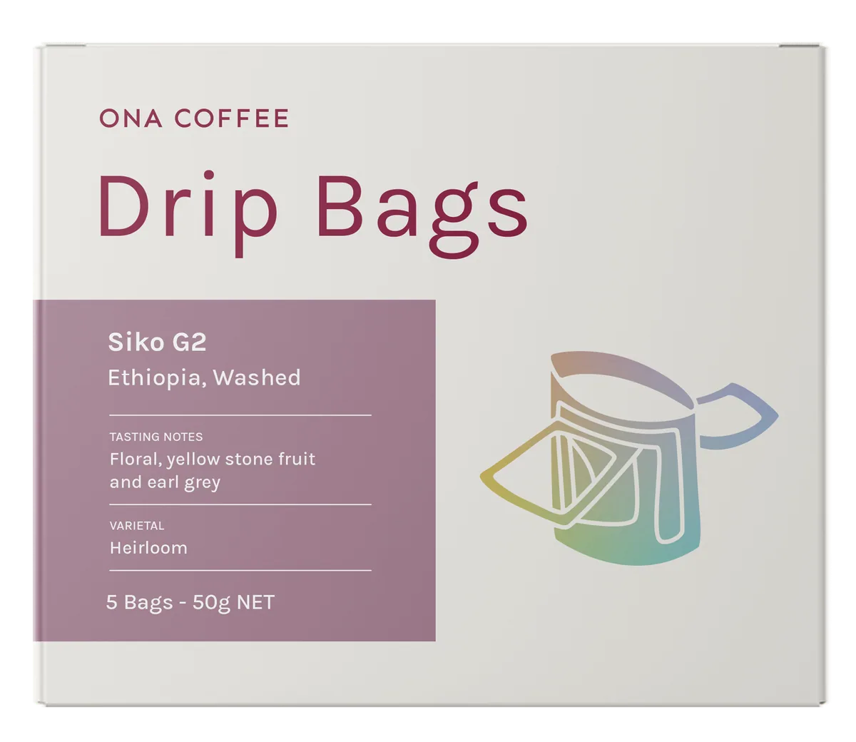 drip bags - siko g2, ethiopia, washed, ethiopia coffee from ona