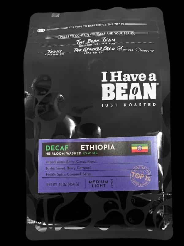 decaf - ethiopia heirloom - washed kvw mc, ethiopia coffee from i have a bean