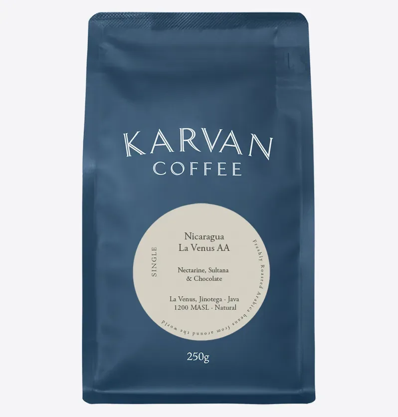 nicaragua la venus aa | espresso, nicaragua coffee from leaf bean machine