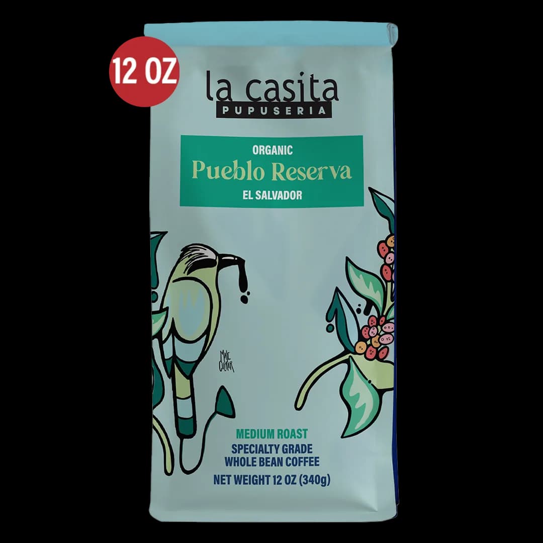 pueblo reserva 12oz, el salvador coffee from mayorga coffee pick-up locker