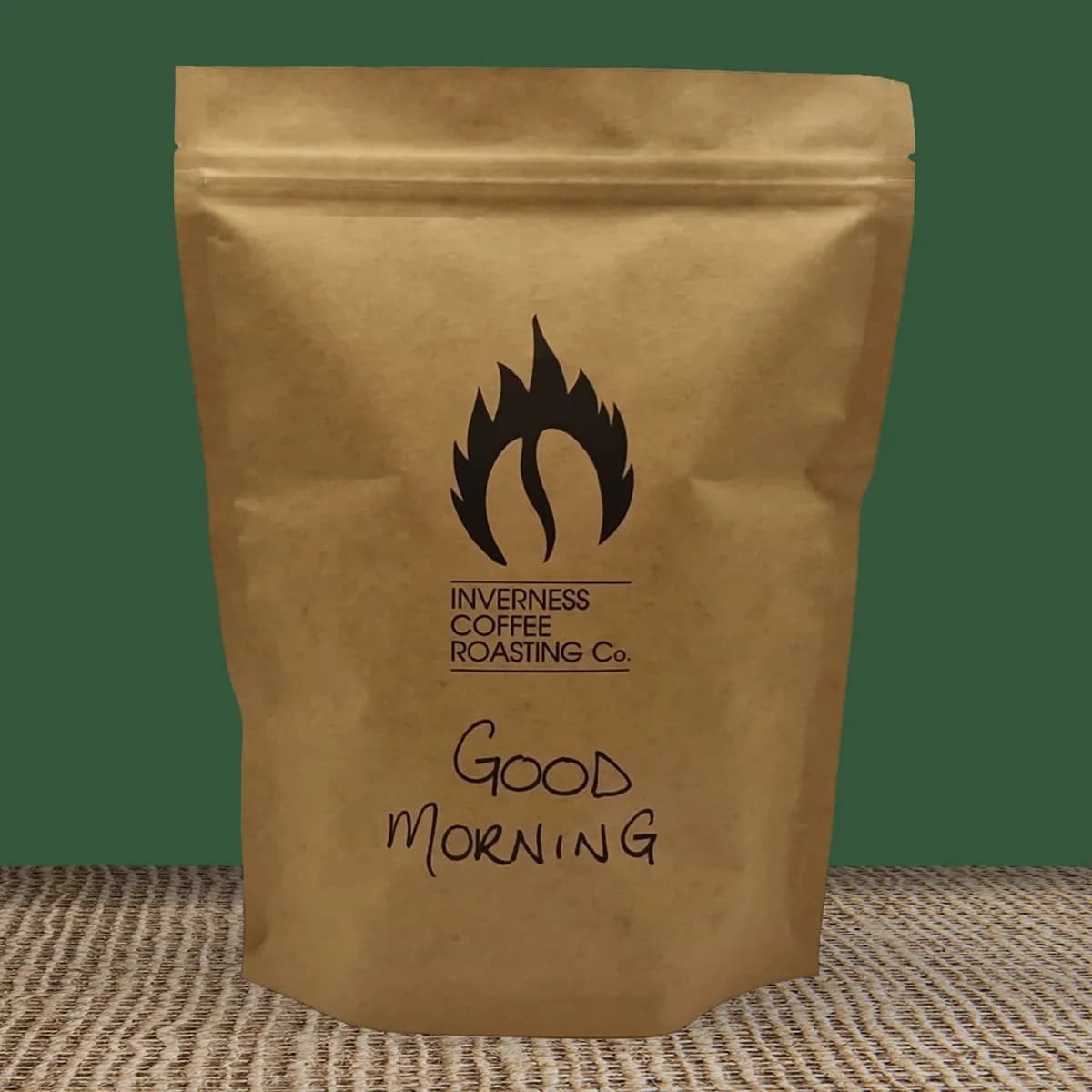 good morning coffee, colombia + brazil + papua new guinea coffee from inverness coffee roasting co