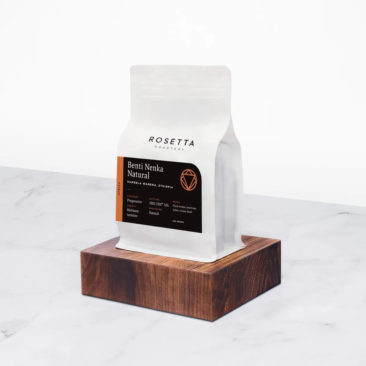 benti nenka natural, ethiopia, ethiopia coffee from rosetta roastery - espresso pop up (silo district)