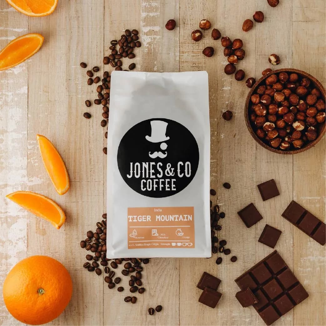 indian tiger mountain, india + yemen coffee from jones & co coffee roasters