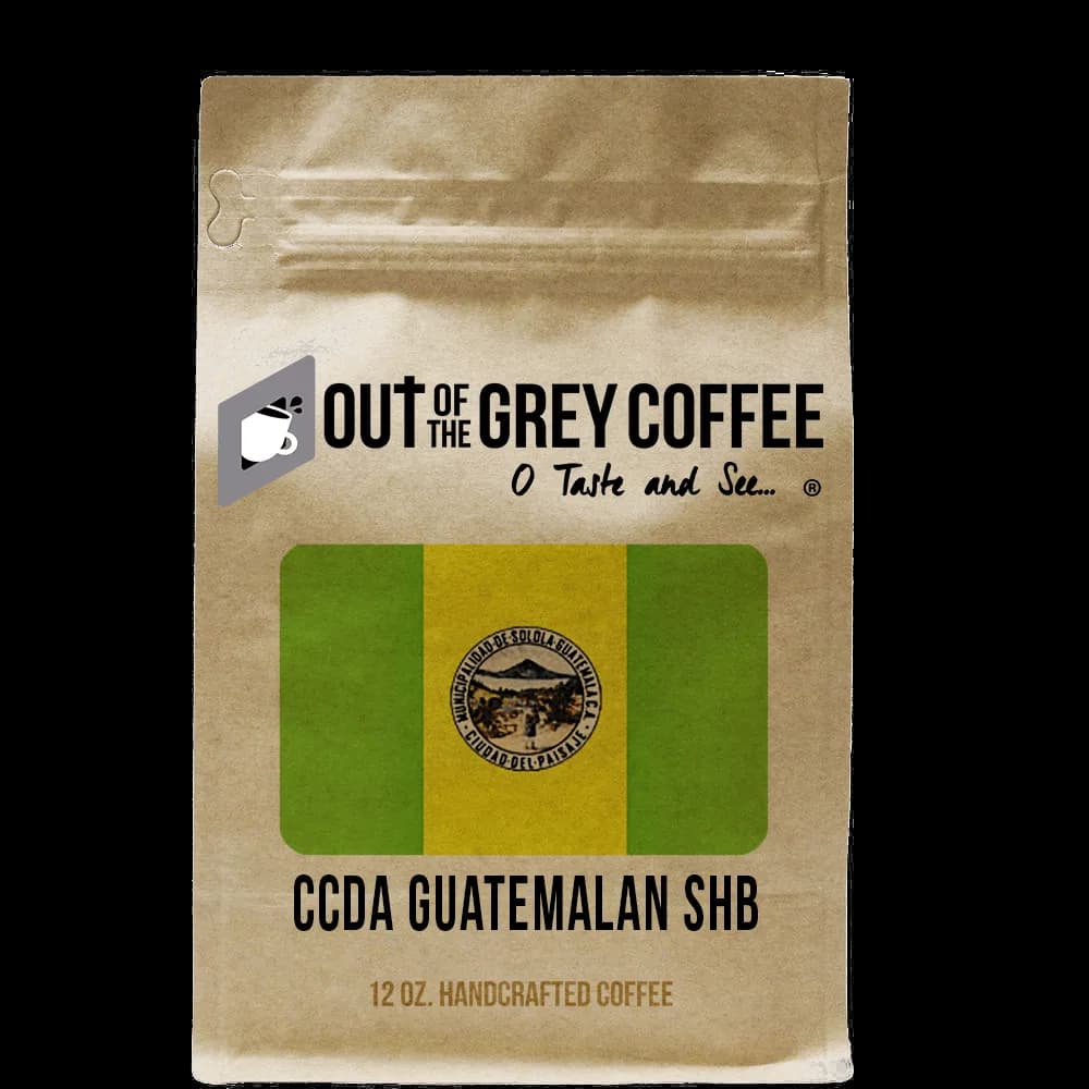 single origin - ccda guatemalan shb - fair trade coffee, guatemala + honduras + indonesia coffee from out of the grey coffee/javajourneys.coffee