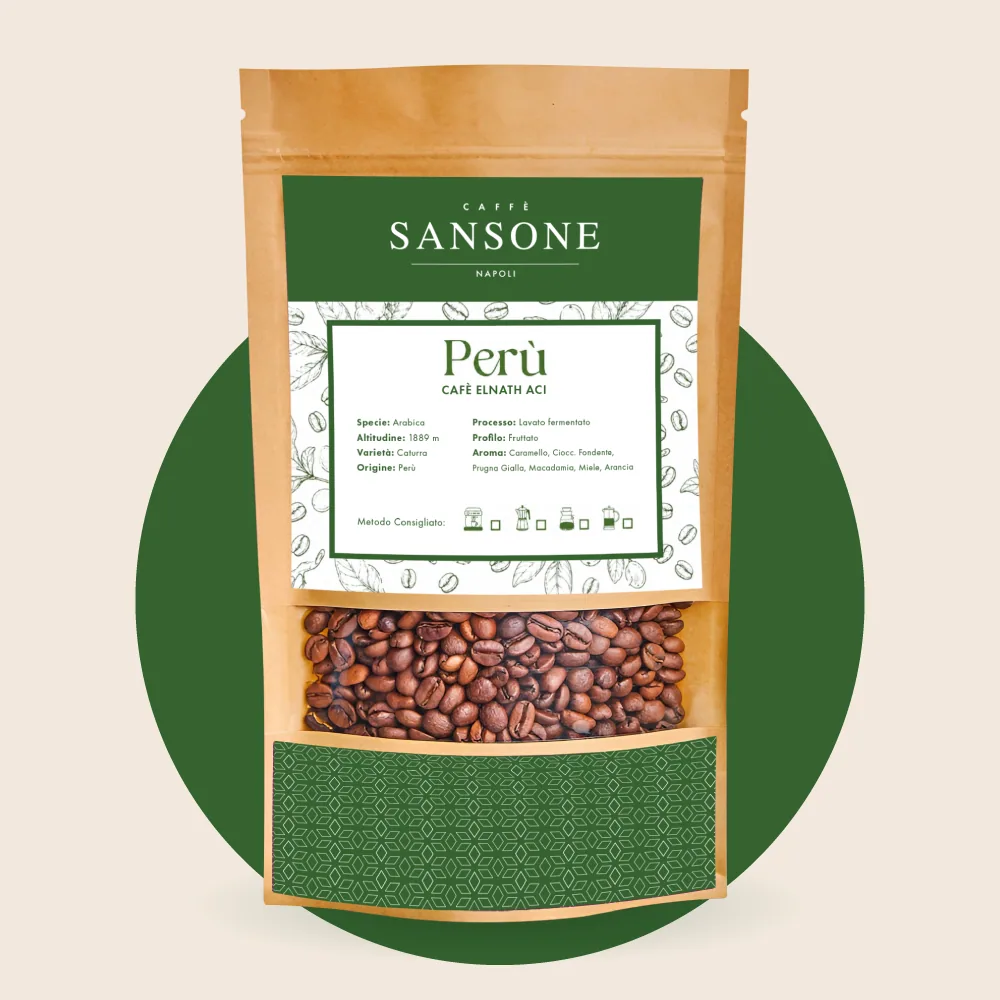 perù, café elnath aci, peru coffee from sansone coffee artisan microroastery & specialty coffee
