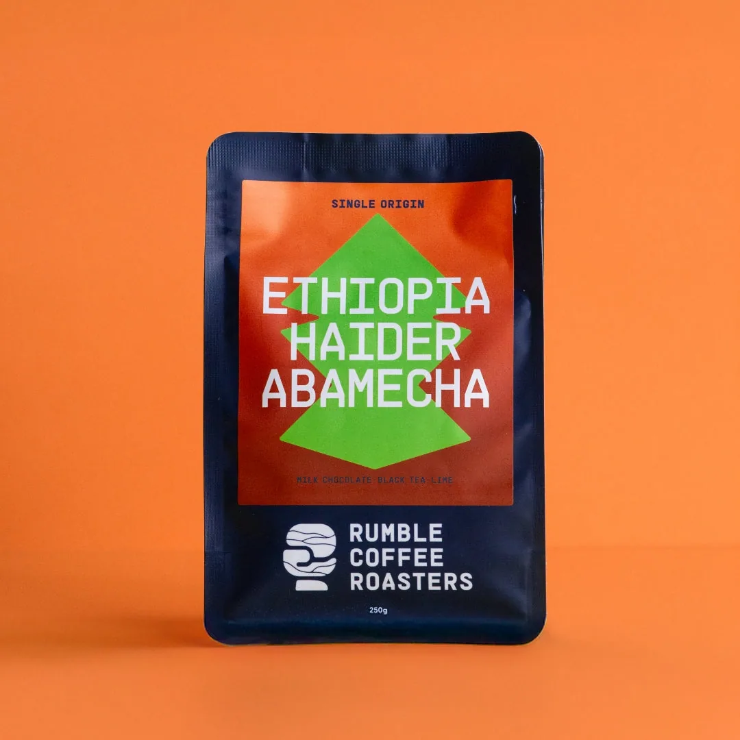 ethiopia haider abamecha espresso, ethiopia coffee from rumble coffee roasters hq - local pickup only