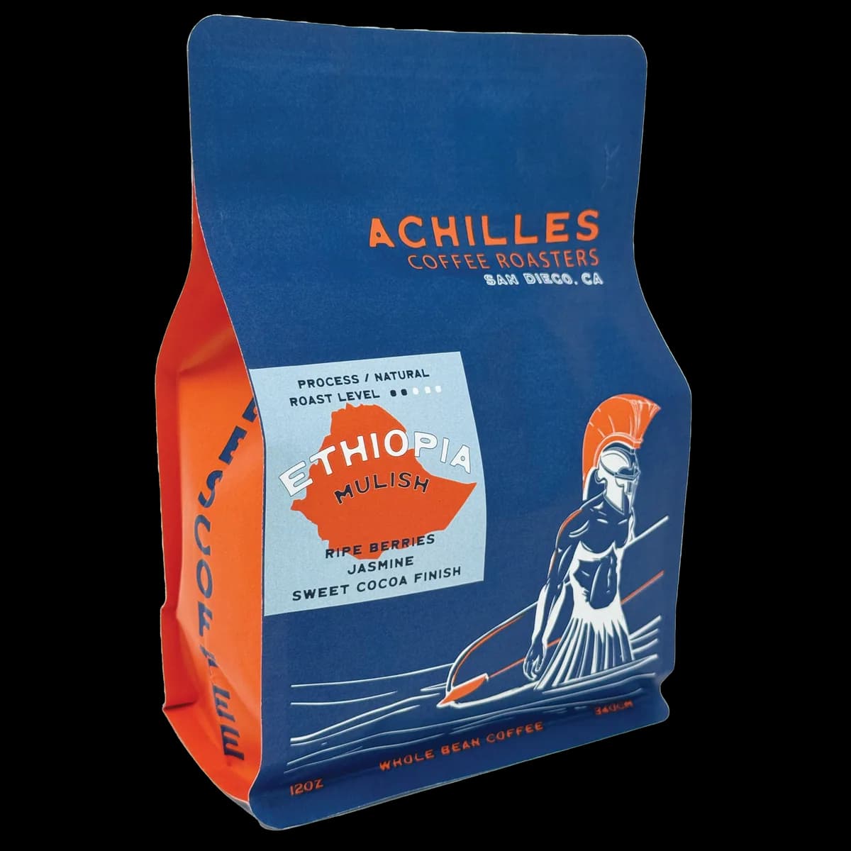 ethiopia mulish – natural process, ethiopia coffee from achilles coffee solana beach