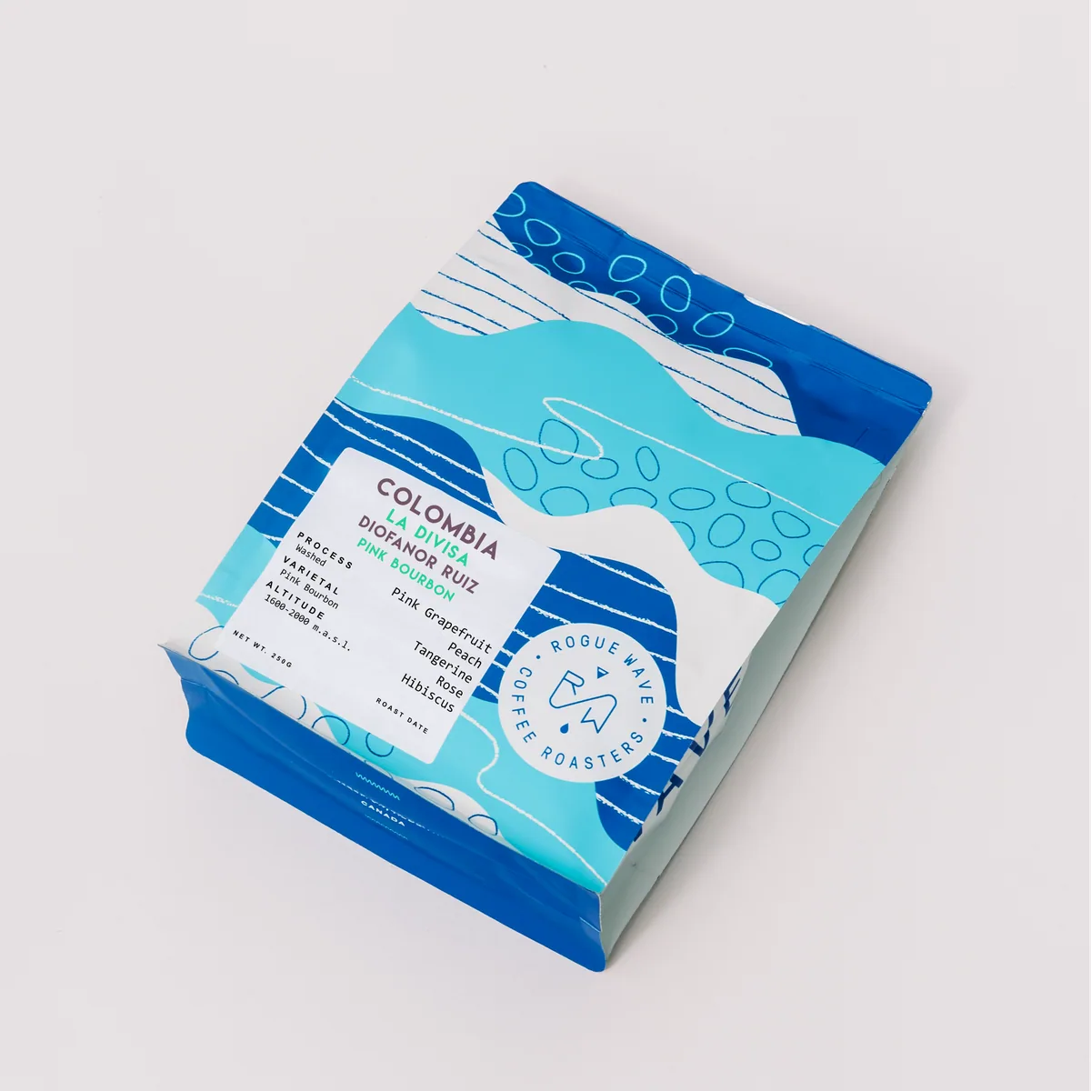 colombia - la divisa | pink bourbon washed, colombia coffee from rogue wave coffee