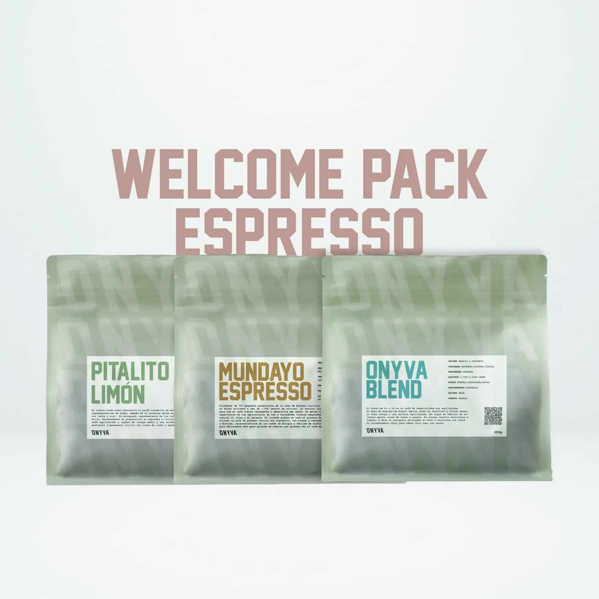 welcome pack - espresso, colombia coffee from onyva coffee gracia | speciality coffee