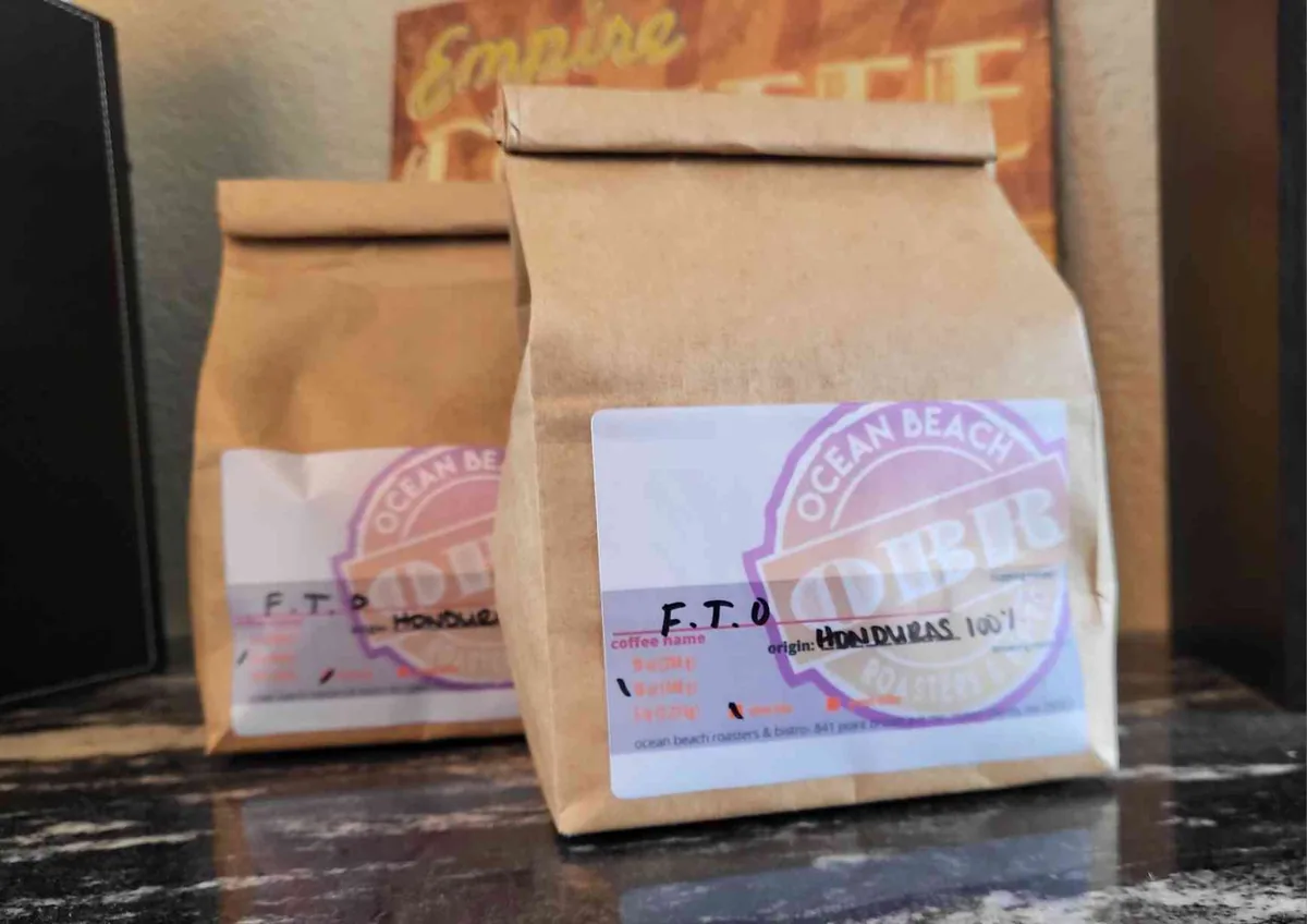 f.t.o. - honduras - 1lb, honduras coffee from ocean beach roasters