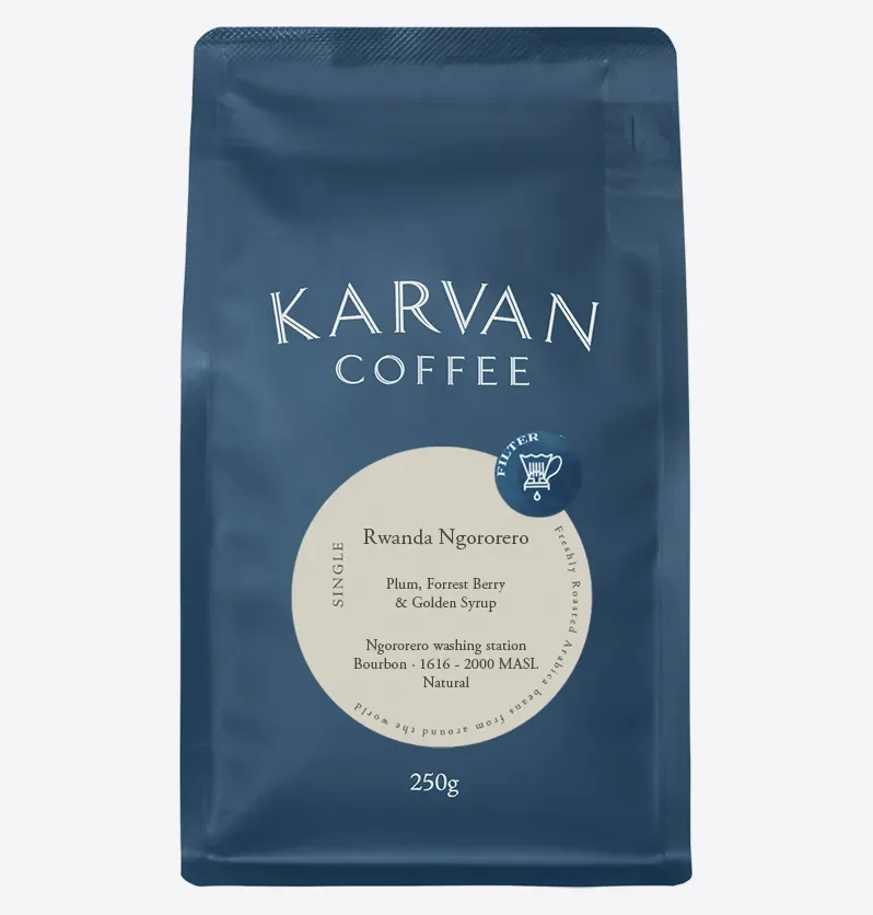 rwanda ngororero | filter, rwanda coffee from leaf bean machine