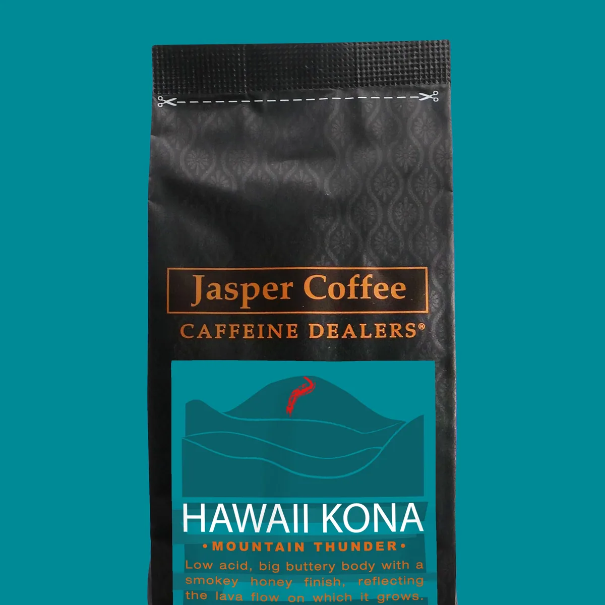 hawaii kona mountain thunder, hawaii coffee from jasper coffee - roaster