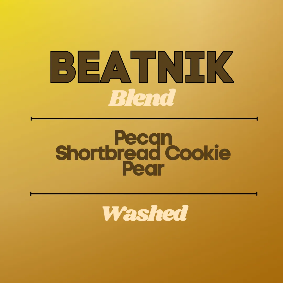 beatnik blend (wholesale), peru + guatemala coffee from flux coffee