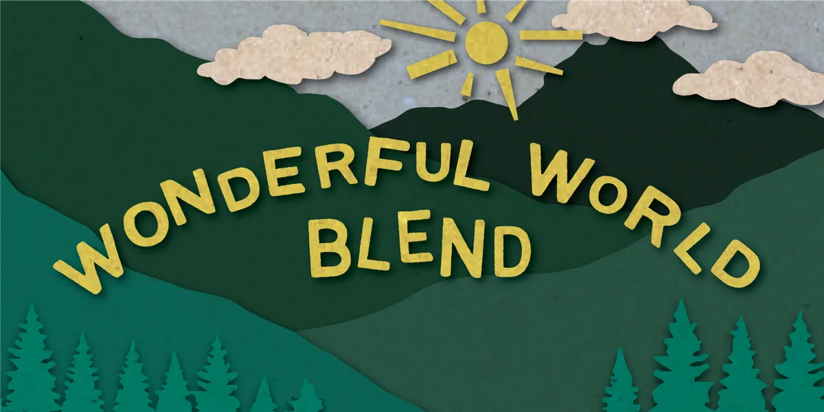 wonderful world blend, guatemala + costa rica + nicaragua coffee from short sleeves coffee