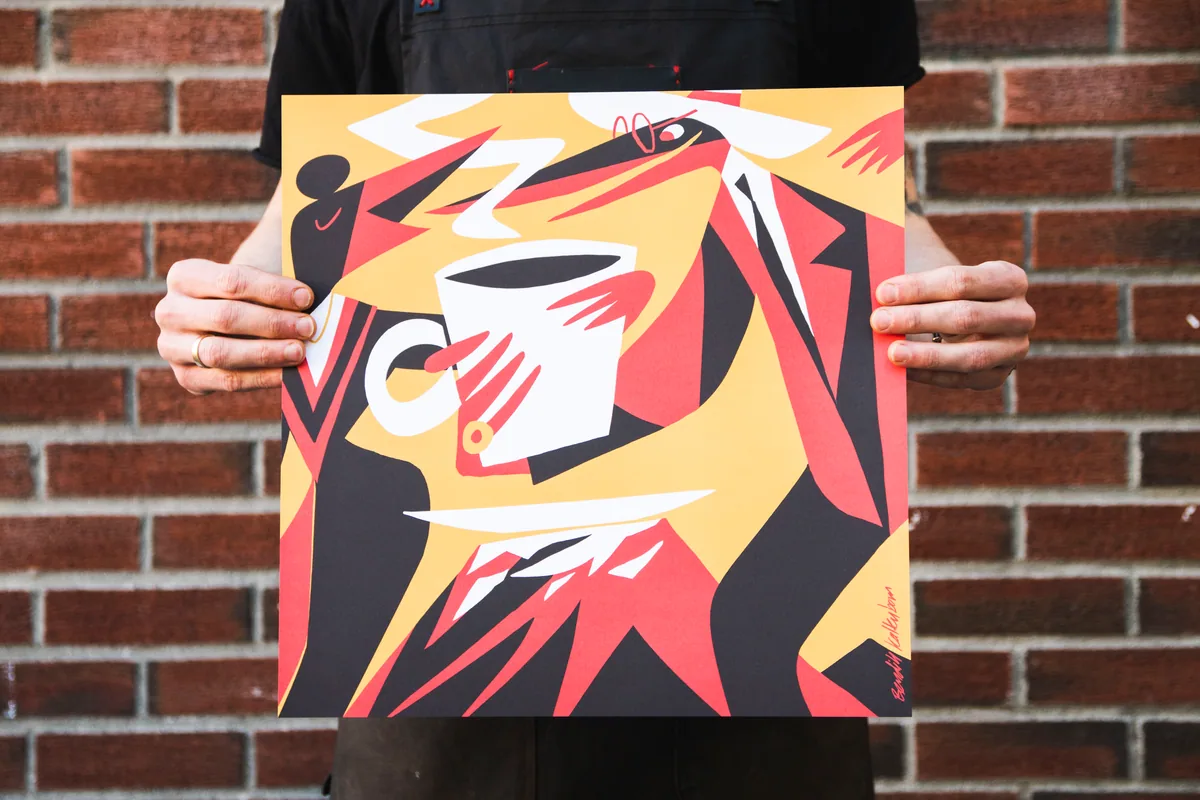 fuglen poster - kenya 40x40, kenya coffee from fuglen coffee roasters