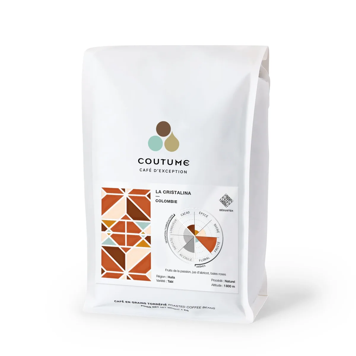 café colombie la cristalina 1kg, colombia coffee from coutume centre commercial parly 2 | torréfacteur | coffee shop | brunch
