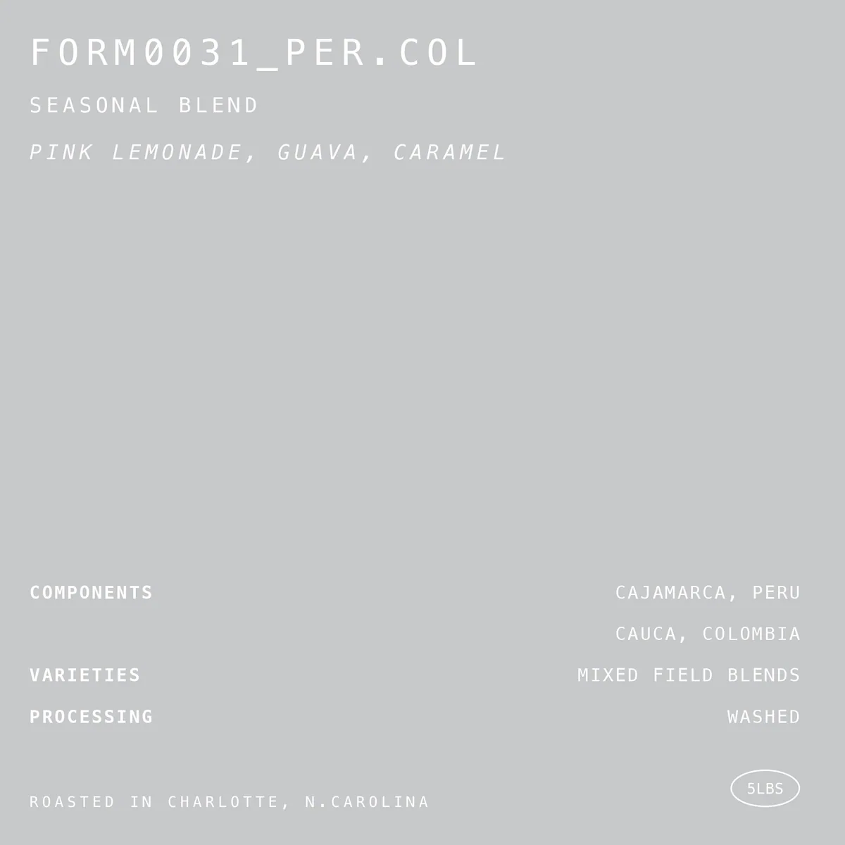 form 0031_per.col, colombia + peru coffee from hex coffee roasters