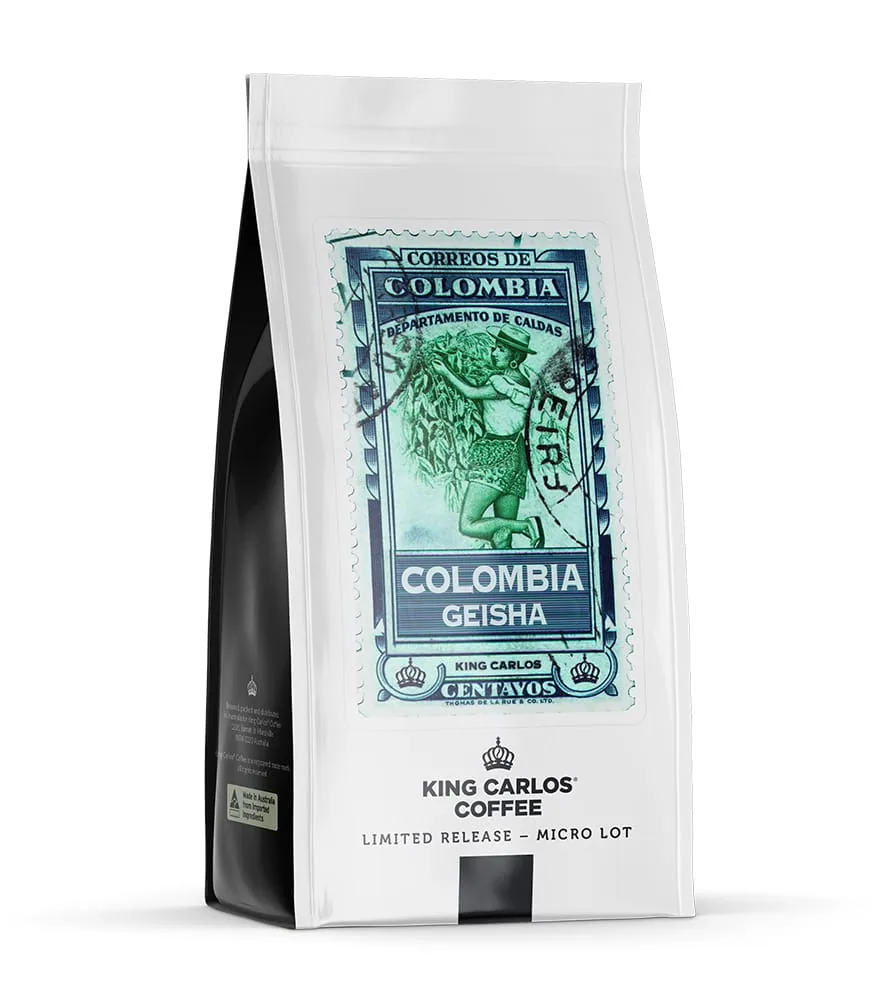 colombia geisha, jairo arcilla, colombia coffee from king carlos coffee roasters