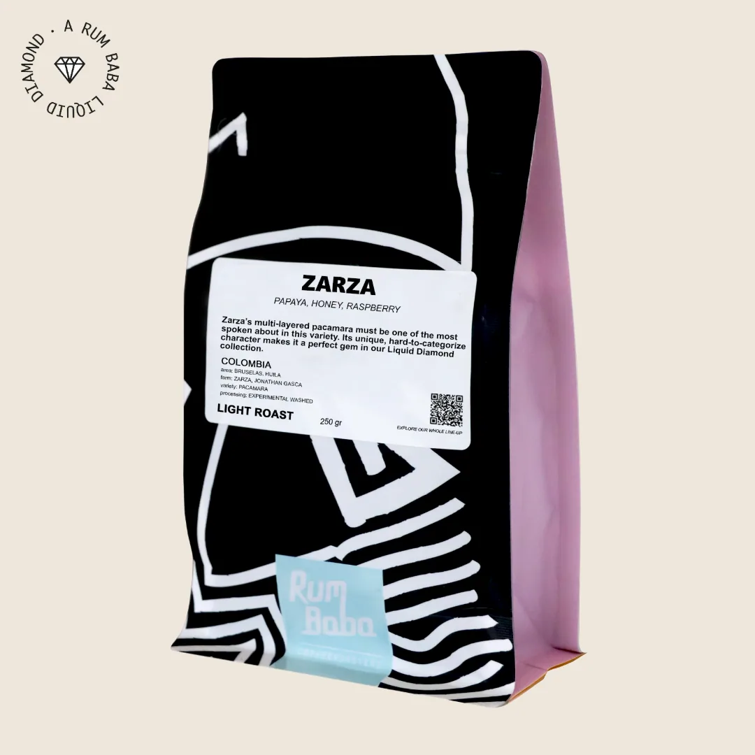 colombia zarza, colombia coffee from rum baba coffeeroasters shop & brew-bar east