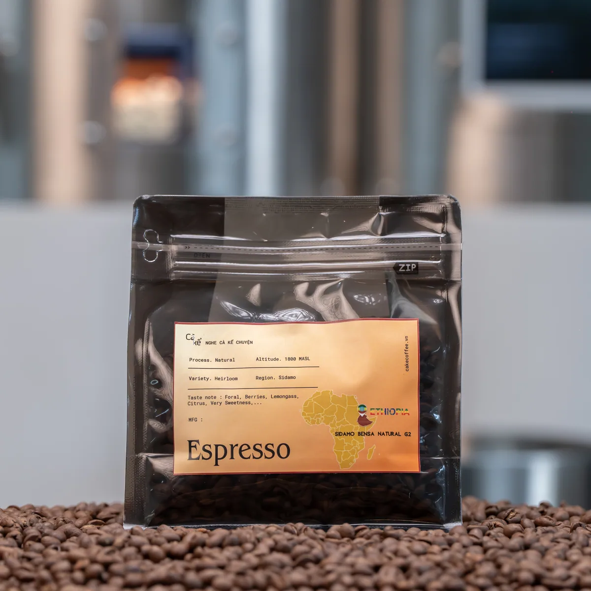 ethiopia yirgacheffe g2 natural, ethiopia coffee from cà kể specialty coffee
