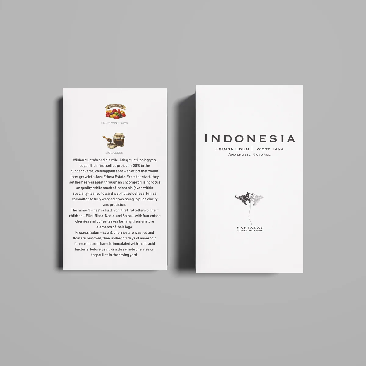indonesia frinsa edun | west java anaerobic natural (single origin filter), indonesia coffee from manta ray coffee roasters