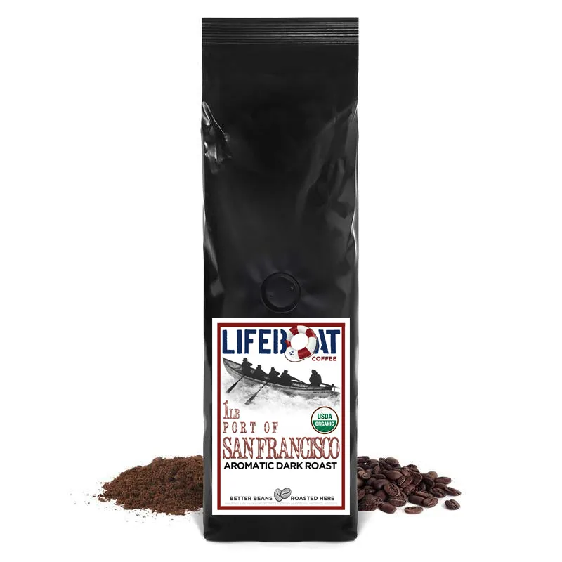 5lb port of san francisco - aromatic amazement!, ethiopia coffee from lifeboat coffee co