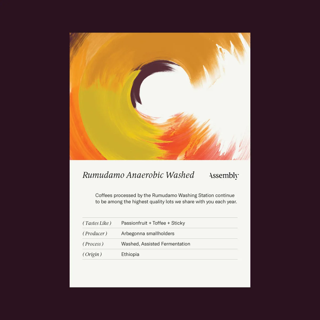 ethiopia - rumudamo anaerobic washed, ethiopia coffee from assembly coffee london