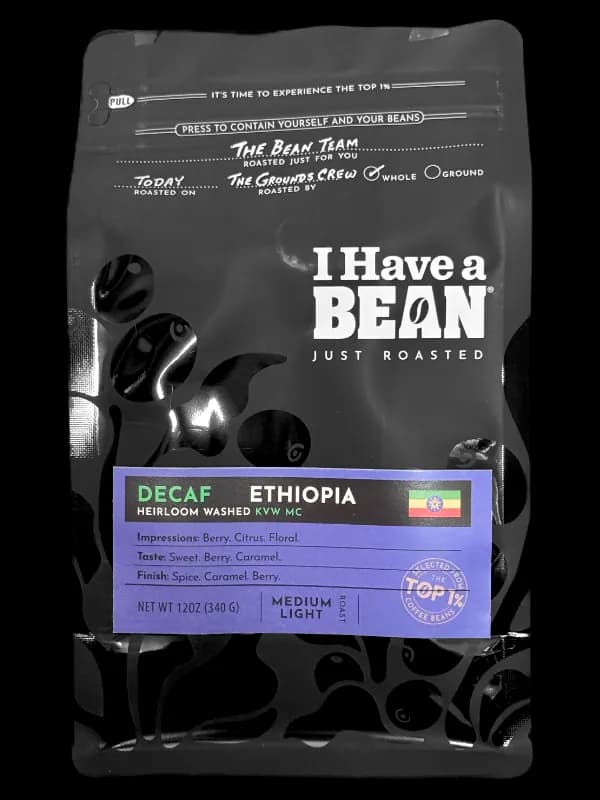 decaf - ethiopia heirloom - washed kvw mc, ethiopia coffee from i have a bean