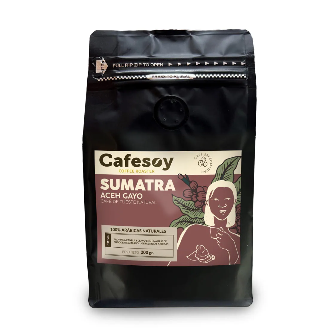 sumatra aceh gayo 200 gr. – café de especialidad, indonesia + sumatra coffee from cafés cafesoy | café especialidad | tienda café online