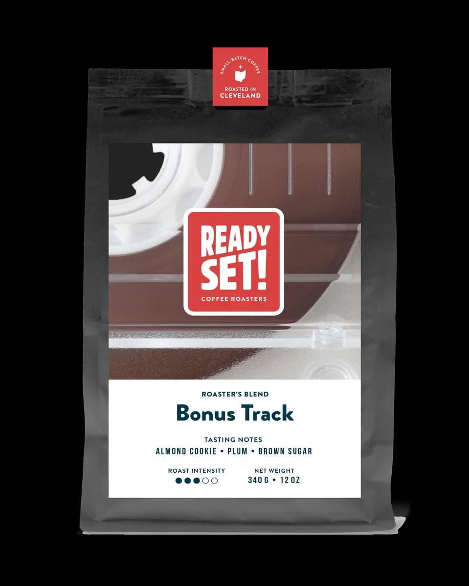 roaster's blend bonus track, ethiopia + peru + guatemala + honduras coffee from ready set coffee roasters