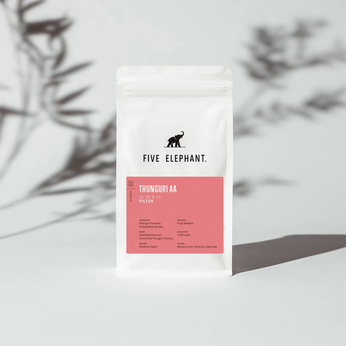 kenya thunguri aa - filter, kenya coffee from five elephant