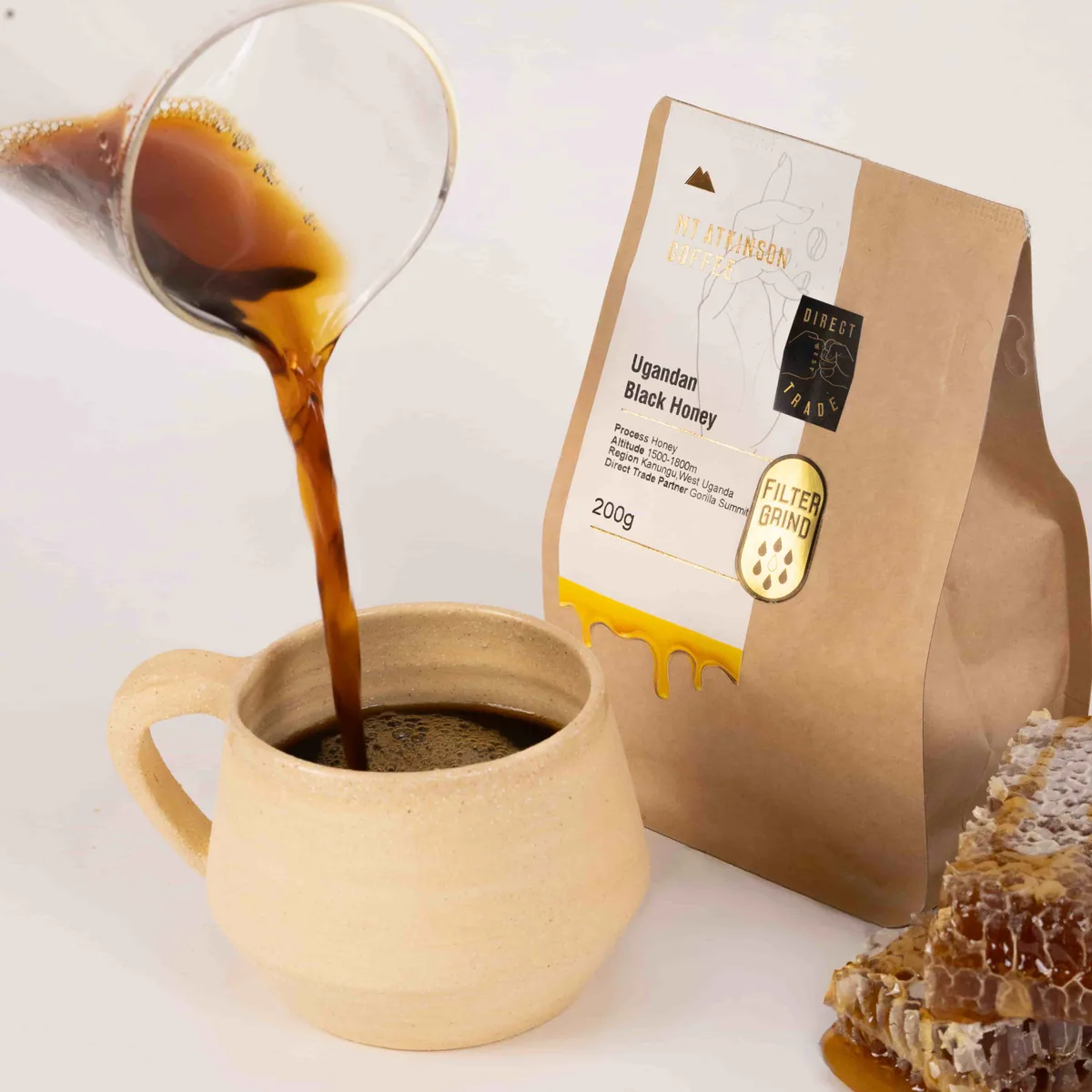 ugandan black honey, uganda coffee from mt atkinson coffee