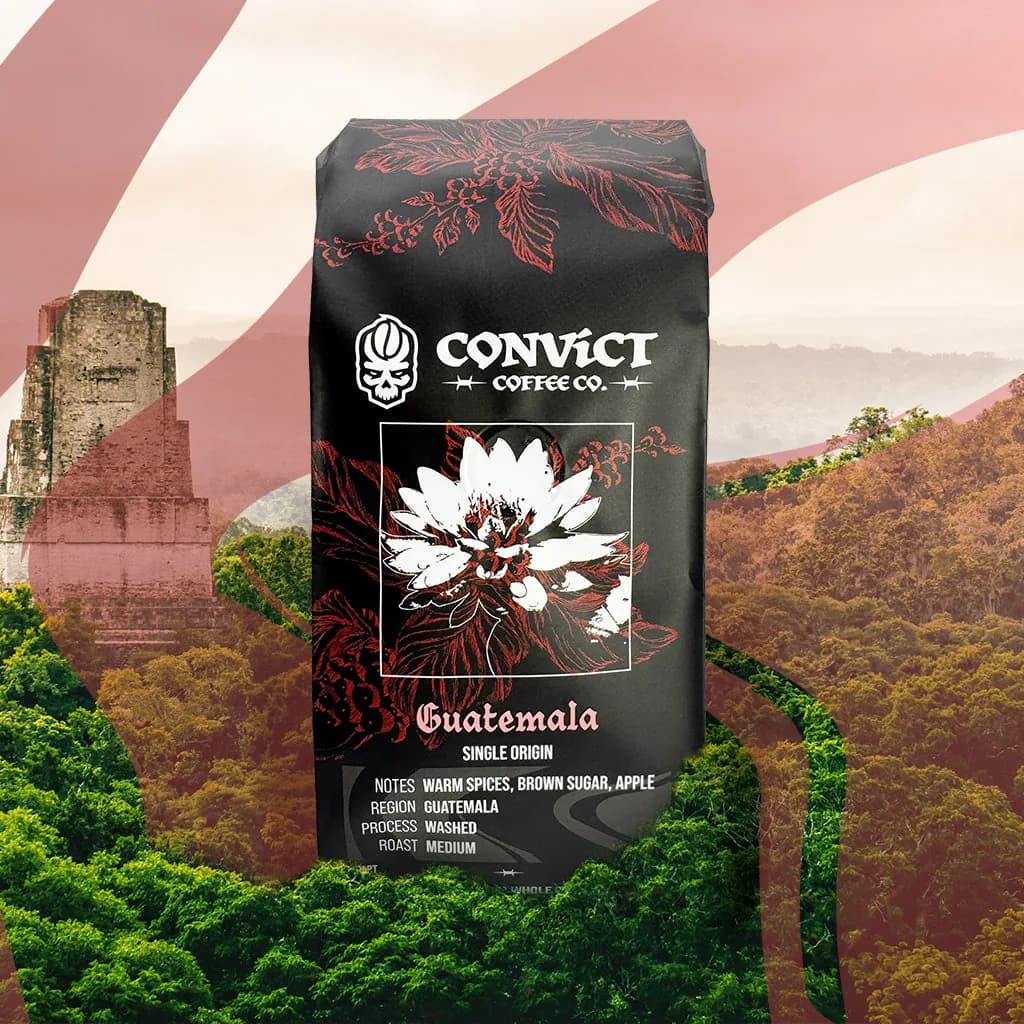 guatemala washed medium roast, guatemala coffee from convict coffee company