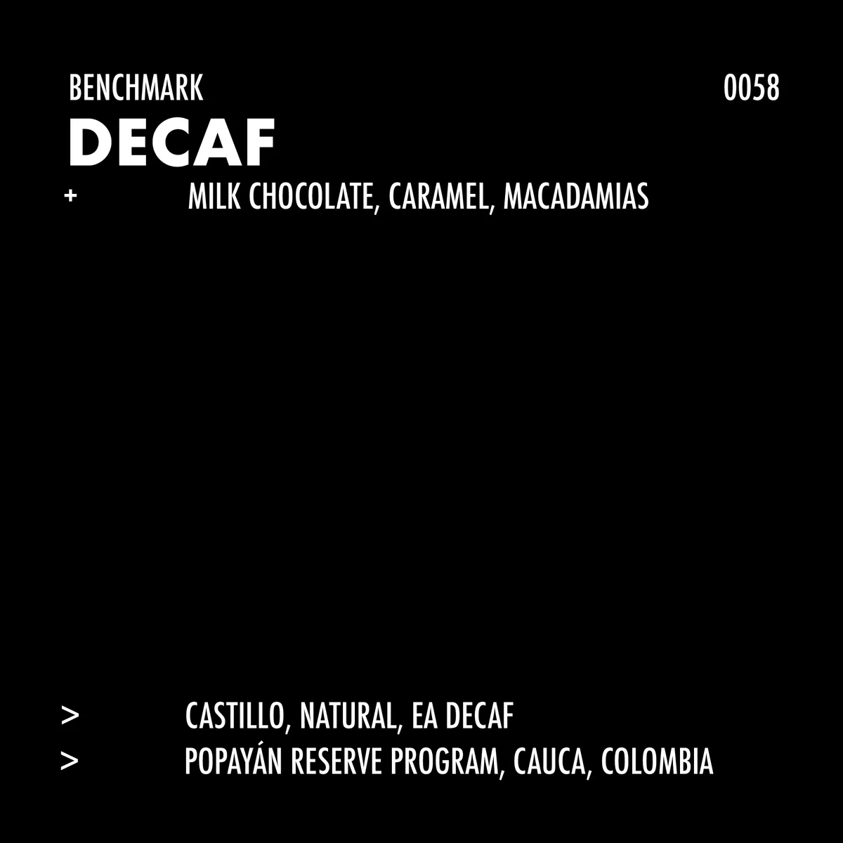 decaf - popayán, colombia coffee from formative