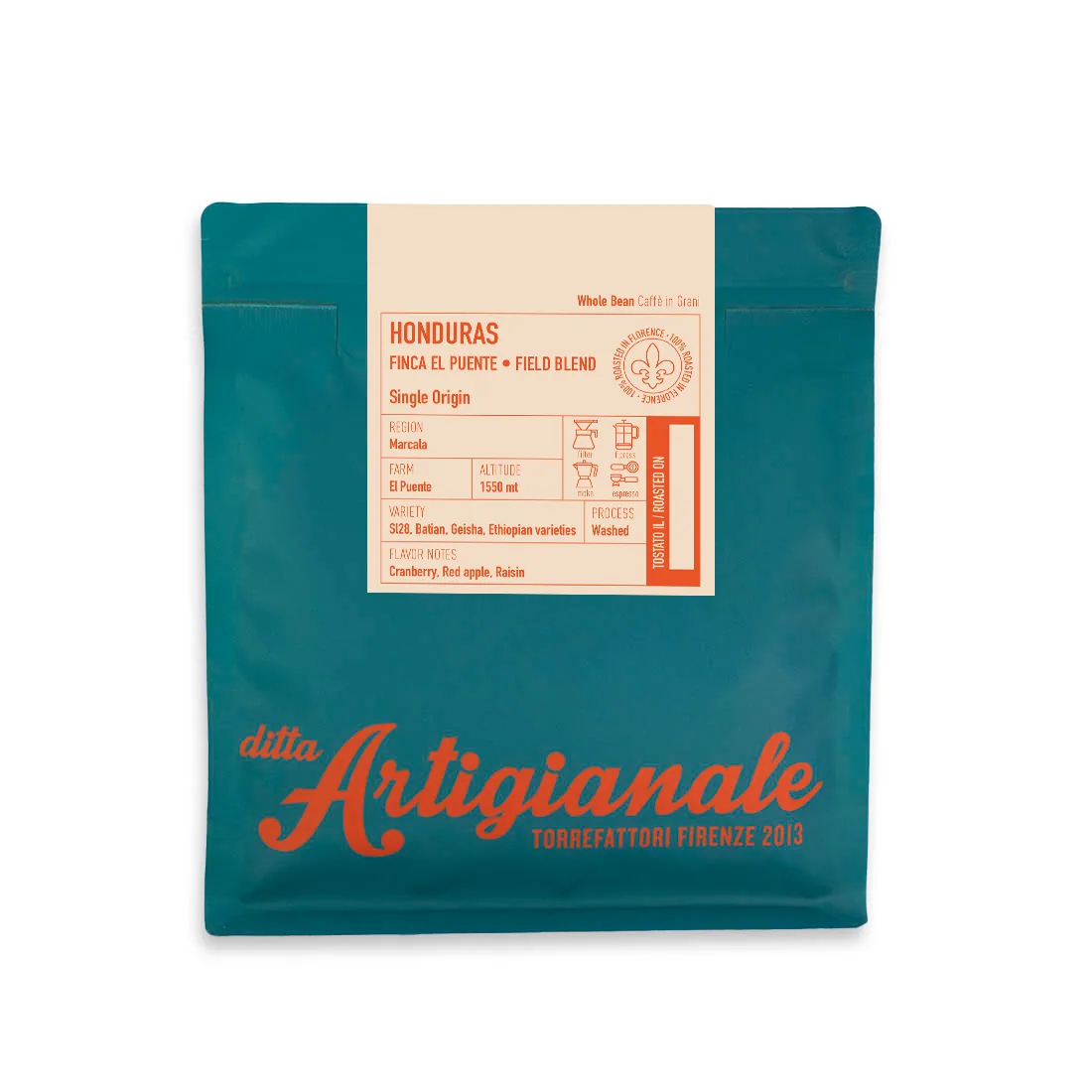 honduras finca el puente field blend, honduras coffee from ditta artigianale piazza ferrucci