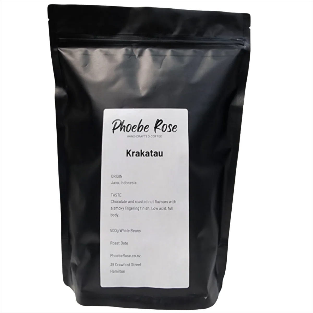 krakatau single origin, indonesia + sumatra coffee from phoebe rose coffee roaster