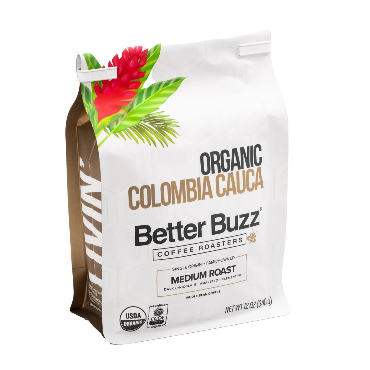 organic colombia cauca cosurca, colombia coffee from better buzz coffee hillcrest