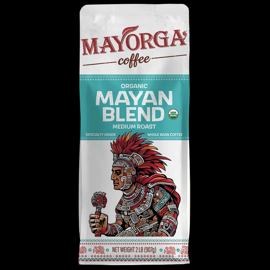 mayan blend, guatemala + honduras coffee from mayorga coffee pick-up locker