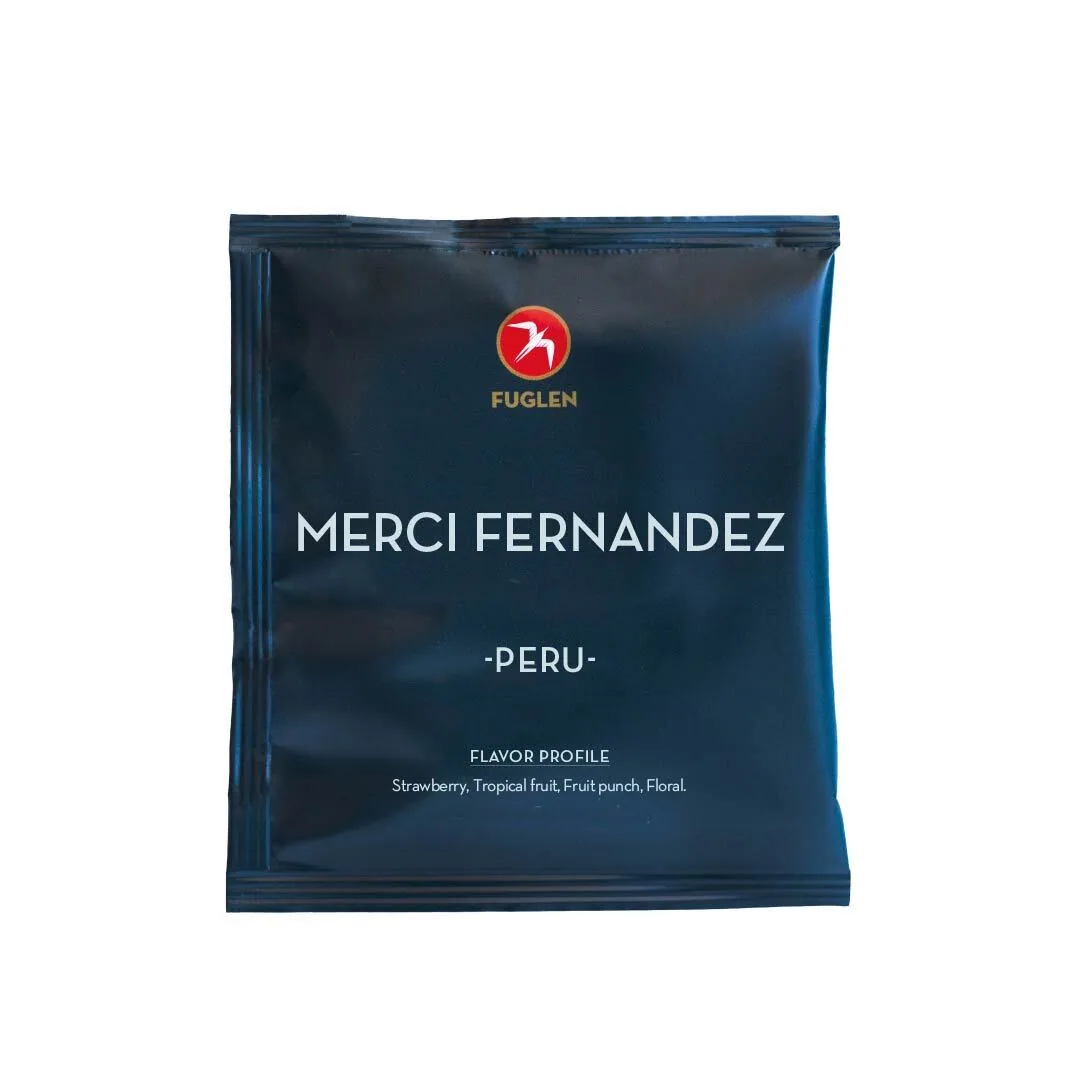 drip bag / merci fernandez, peru, peru coffee from fuglen coffee roasters