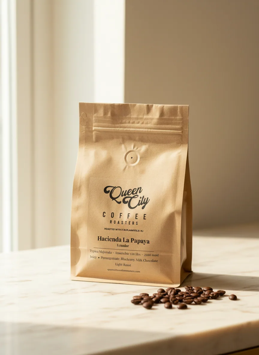 hacienda la papaya, ecuador coffee from queen city coffee roasters