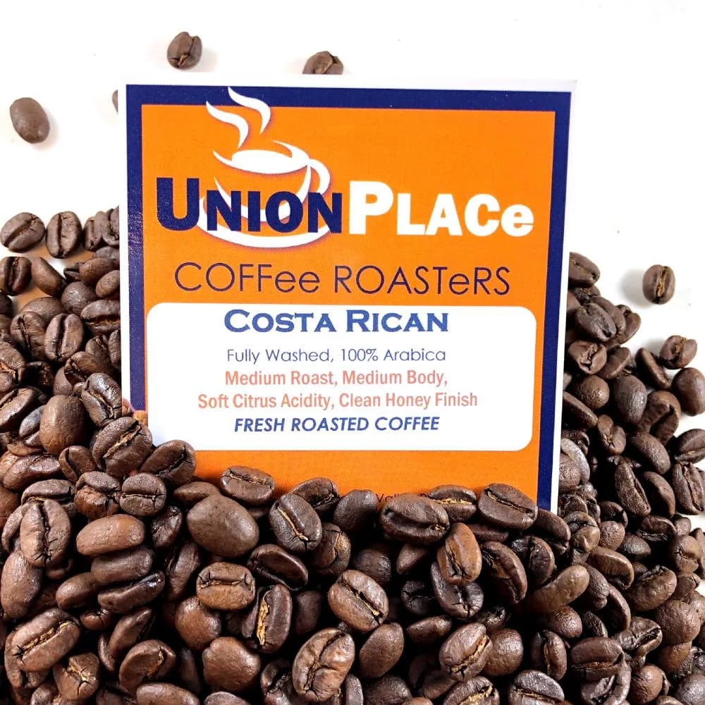costa rican medium roast, costa rica coffee from union place coffee roasters